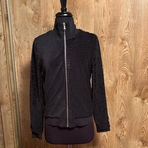 Women's Black Sequuned Jacket
